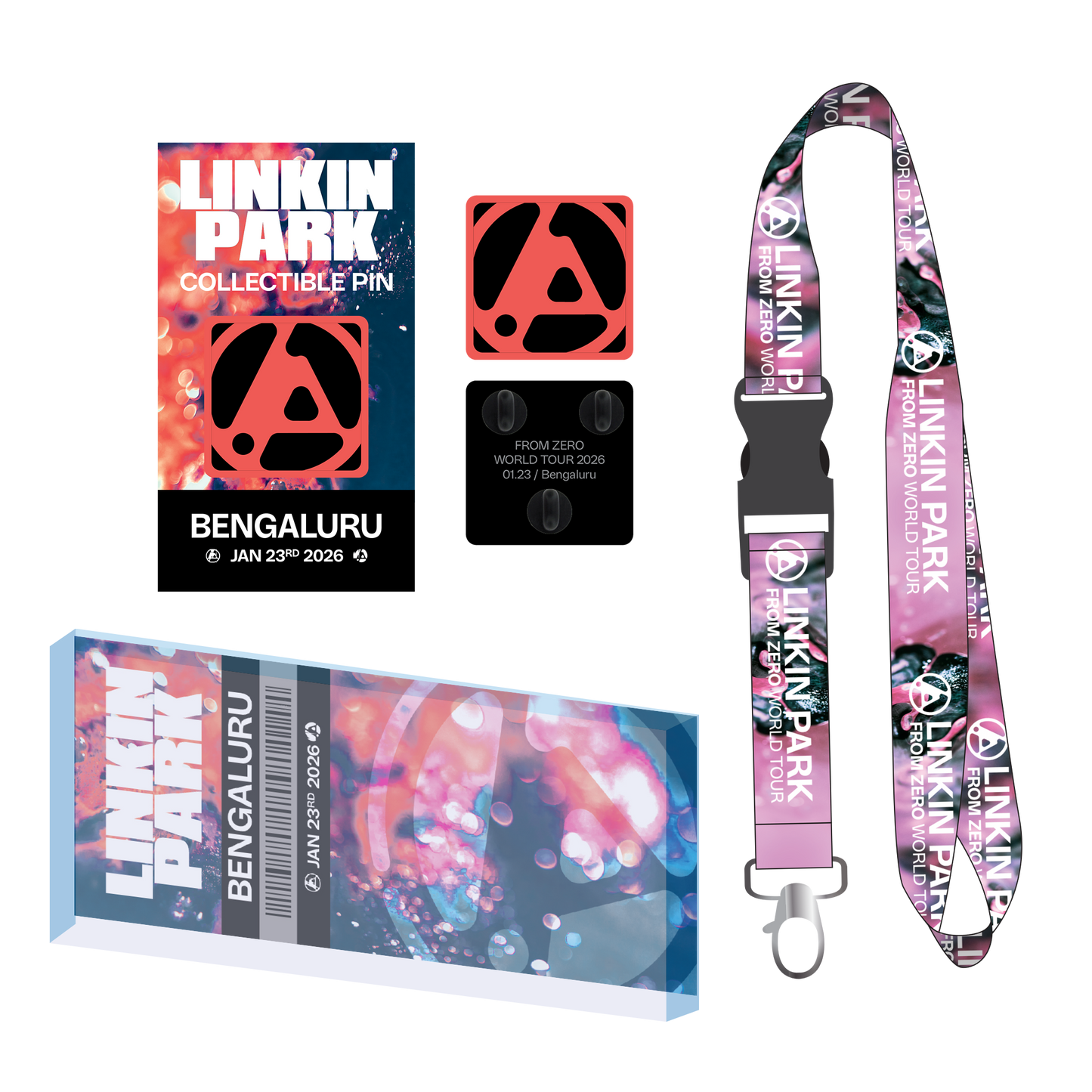 FZ World Tour Pin / Magnet / Lanyard Bundle